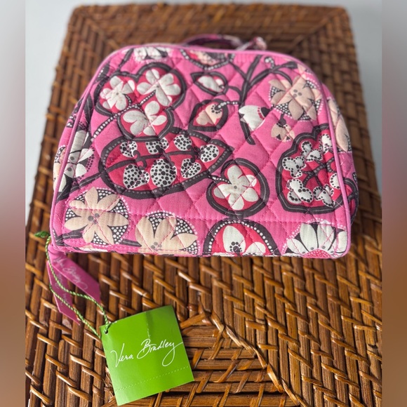 Vera Bradley Travel Jewelry Organizer NWT–Blush Floral, Quilted, Multi-Pocket - Picture 2 of 14
